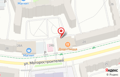 Терминал СберБанк на улице Моторостроителей на карте