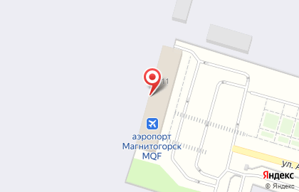 Международный аэропорт Магнитогорск на карте