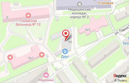 Продуктовый магазин Окрошка на улице Павла Мочалова на карте