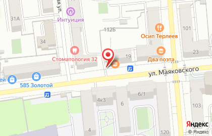 Кофейня SokoL Coffee на улице Маяковского на карте