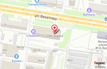 Восточно-европейский институт медицины, искусства и права на улице Бекетова на карте