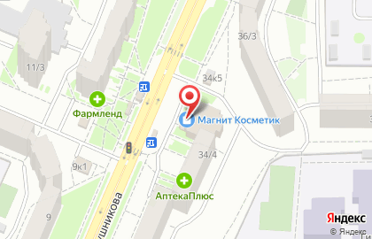 Магазин зоотоваров Гав+Мяу.Ru в Калининском районе на карте