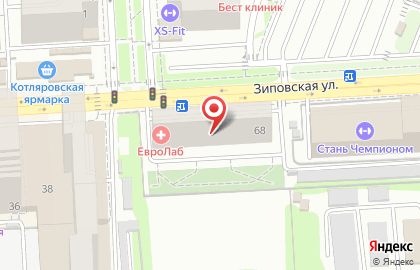 Фитнес-клуб XS-Fit на Зиповской улице на карте