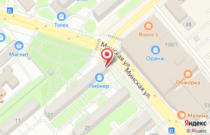 Магазин хозяйственных товаров Фея на Минской улице на карте