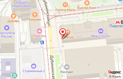 Гостиница ГородОтель на Павелецкой площади на карте
