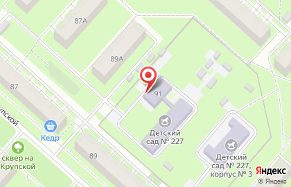 Детский сад №227 в Мотовилихинском районе на карте