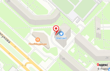 Ателье Элегант в Октябрьском районе на карте