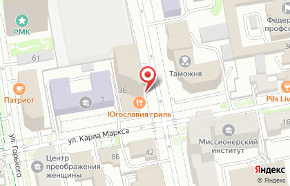 База отдыха Приозерье в Ленинском районе на карте