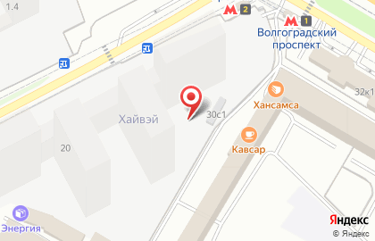 Служба доставки готовой еды Все о пирогах на Волгоградском проспекте на карте