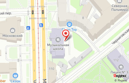 Санкт-Петербургской государственной детской музыкальной школы имени В. В. Андреева на карте