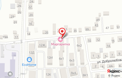 Магазин продуктов Маргаритка на улице ​Некрасова на карте