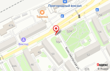 Продовольственный магазин на Станционной улице на карте