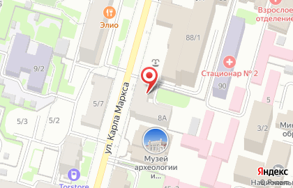 Галла на улице Карла Маркса на карте
