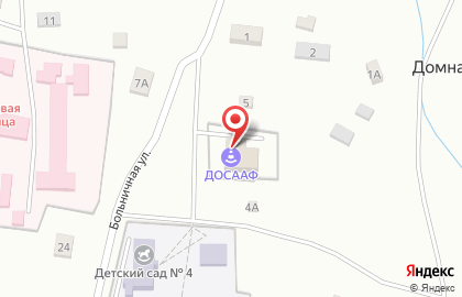 Автошкола ДОСААФ России на Больничной улице на карте