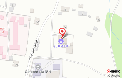 Автошкола ДОСААФ России на Больничной улице на карте