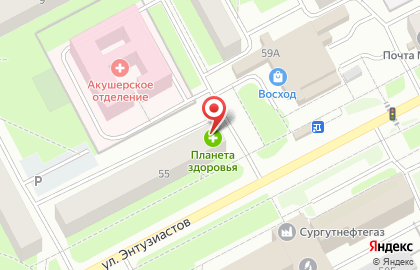 Аптека Планета Здоровья в Сургуте на карте