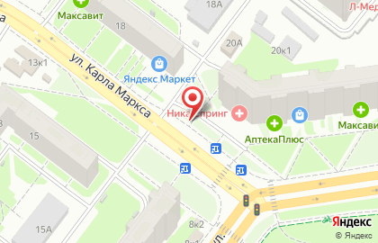 Киоск по продаже молочных продуктов на улице Карла Маркса на карте