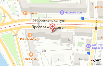 Банкомат Райффайзенбанк на метро Преображенская площадь на карте