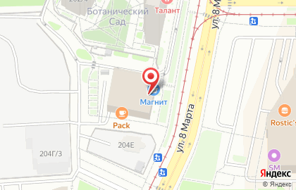 Киоск по продаже молочных продуктов в Чкаловском районе на карте