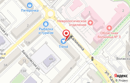 Волгоградская межрайонная коллегия адвокатов на улице Калинина, 3 на карте