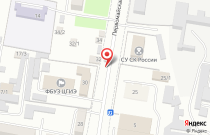 EХ на Первомайской улице на карте