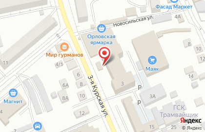 Столовая в Орле на карте