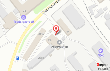 Магазин автозапчастей Автомир Тверь на карте
