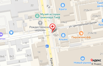 Ян на Красной улице на карте