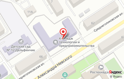 Колледж технологии и предпринимательства в Петрозаводске на карте
