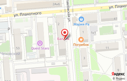 Магазин разливного пива Бочка на Петропавловской улице на карте