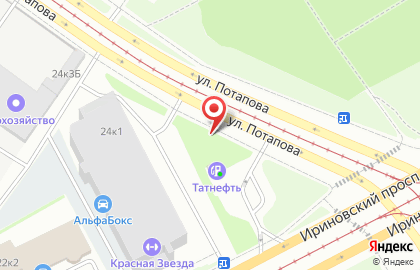 Штрафстоянка в Красногвардейском районе на карте