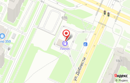 Линос в Красносельском районе на карте