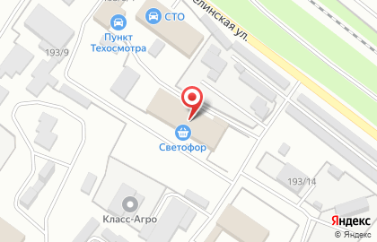 Магазин низких цен Светофор в Каменке на карте