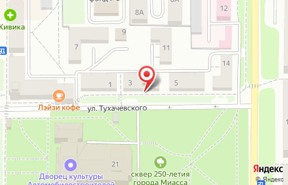 Стоматологический салон Улыбка на улице Тухачевского на карте