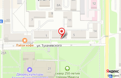 Стоматологический салон Улыбка на улице Тухачевского на карте