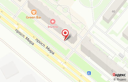 Городской центр недвижимости в Сосновоборске на карте