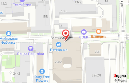 IT-компания Эпам Системс на Московских воротах на карте