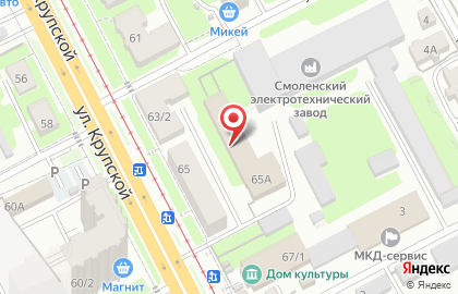 Магазин мебельной фурнитуры Мастер-мебель на улице Крупской на карте