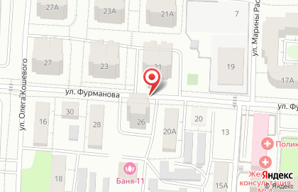 Лабиринт на улице Фурманова на карте