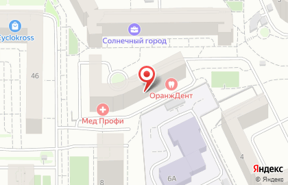 Клиника Мед Профи в Ленинградском районе на карте