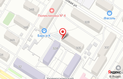 Продуктовый магазин в Омске на карте