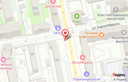Киоск по продаже фруктов и овощей на улице Мамина-Сибиряка на карте