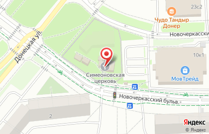 Храм Святого Праведного Симеона Верхотурского в Марьино на карте