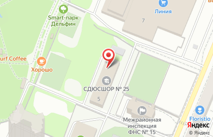 СДЮСШОР №14 на улице Переверткина на карте