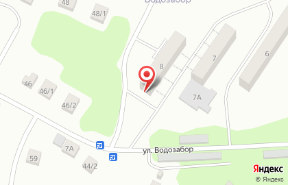 Продовольственный магазин Янтарь на улице Водозабор на карте