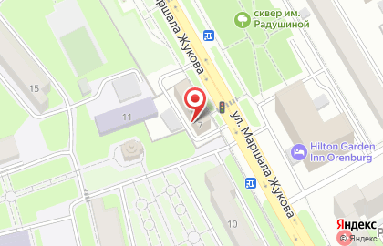 Банкомат Банк Москвы, Оренбургский филиал на улице Маршала Жукова на карте