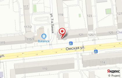 Магазин фруктов и овощей в Центральном районе на карте