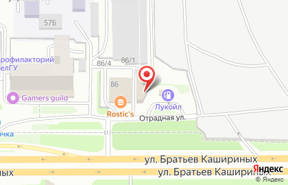 Студия эффективной растяжки Шпагат на улице Братьев Кашириных на карте