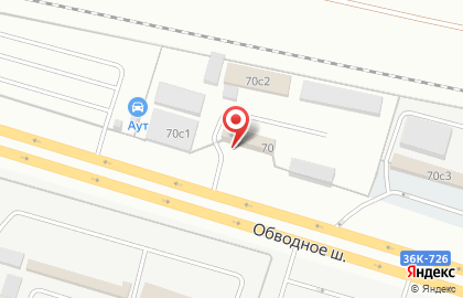 Магазин автотоваров Юбус в Центральном районе на карте