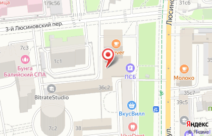 Студия спортивной реабилитации Physiotherapist на Люсиновской улице на карте
